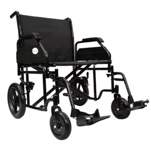 Rehamo Steely Transit XL Foldable Heavy Duty Wheelchair 24 Inches