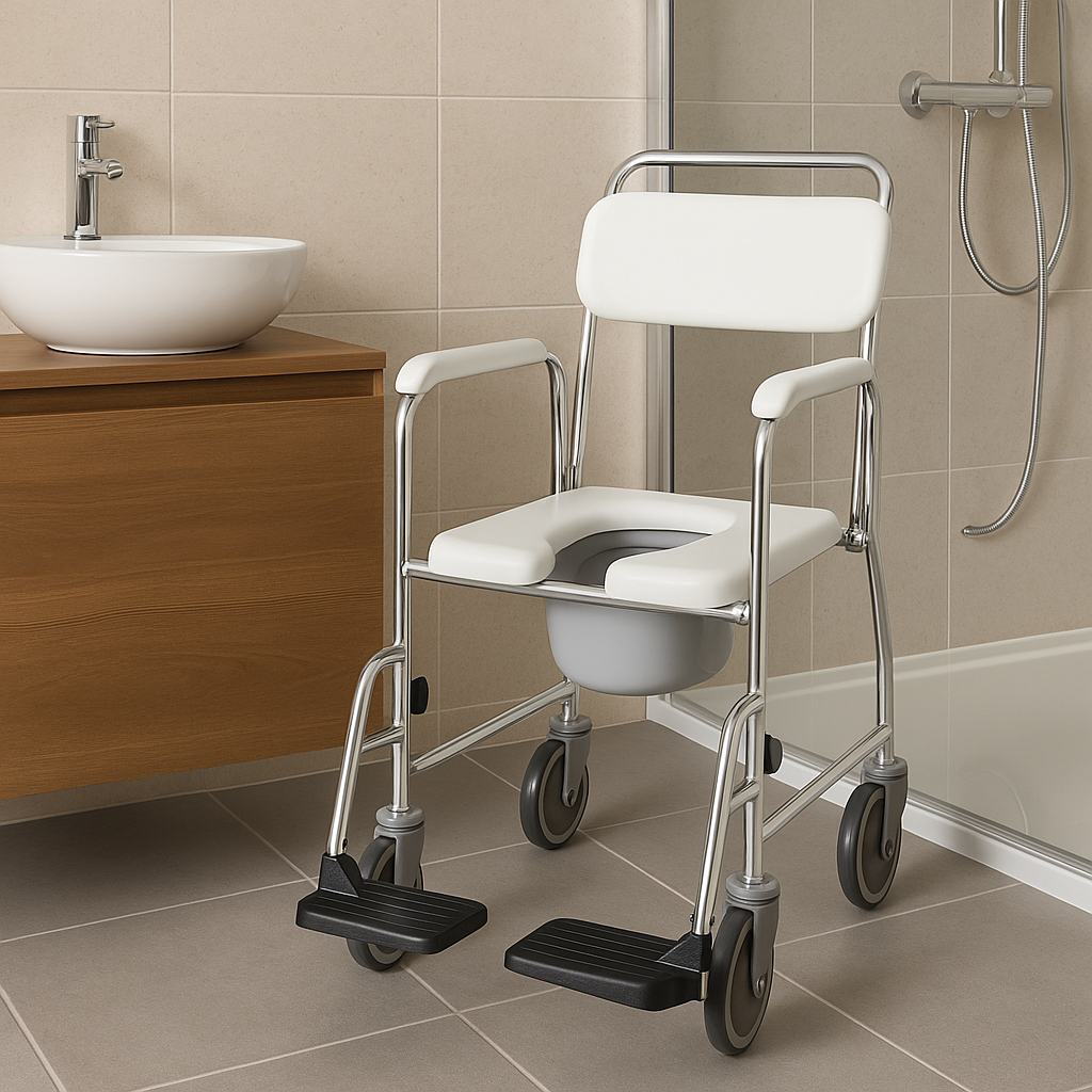 Tips for Using Shower and Commode Chairs Safely at Home - Wahat Al Noor
