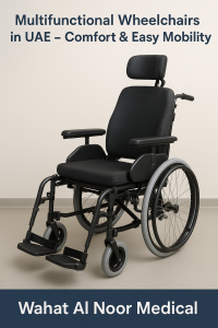 High-quality multifunctional wheelchair for patients in UAE – Wahat Al Noor Medical