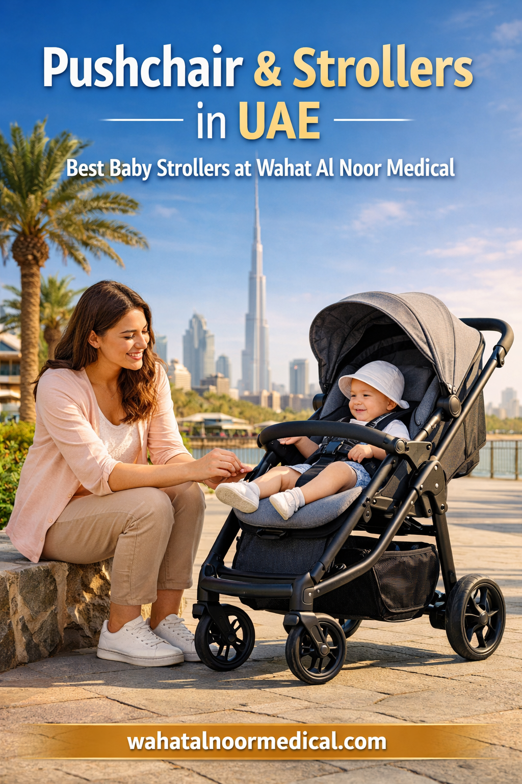 You are currently viewing Pushchair & Strollers in UAE | Best Baby Strollers at Wahat Al Noor Medical